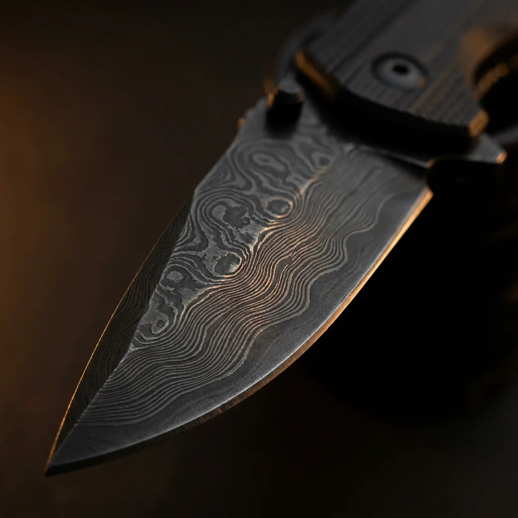 Professional 67-Layer Damascus Steel Chef Knife - Black Titanium Edition
