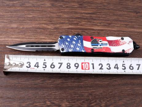 F146-3双刃带牙 folding knife