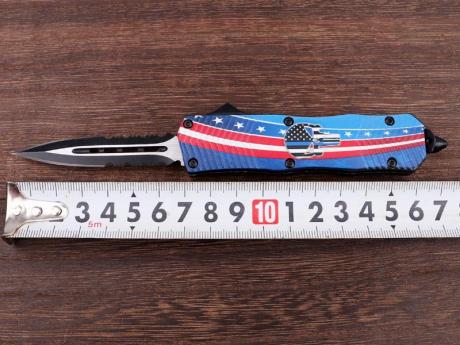 F146-6双刃带牙 folding knife
