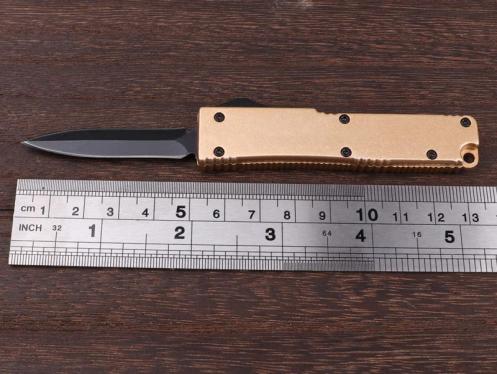 F147-金色双刃 folding knife