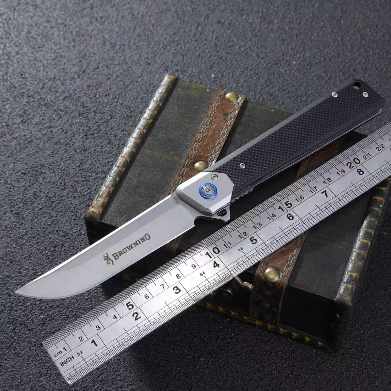 F223 folding knife with G10 and stainless steel handle