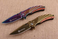 F88（金色和彩色） folding knife