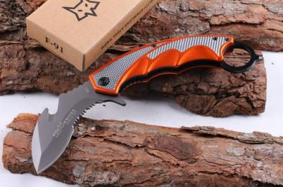 F91半齿 folding knife